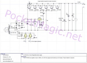 LM317 30V variable high power supply-6 20A max