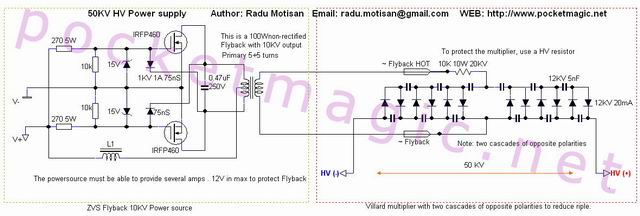 50KV power supply www.pocketmagic.net