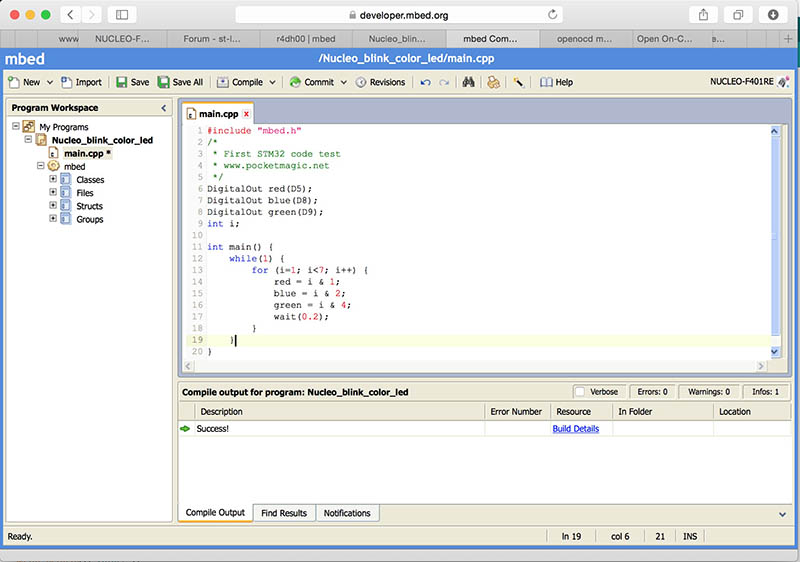 mbed_stm32_online_ide